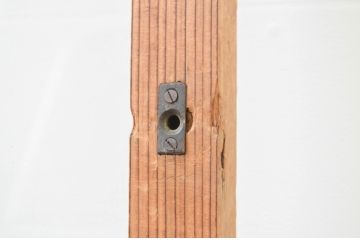 アンティーク建具　趣のある木味が楽しめるガラス戸2枚セット(引き戸)(R-067350)
