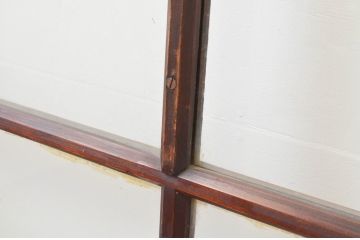 アンティーク建具　シンプルなデザインが魅力のガラス戸2枚セット(引き戸)(R-067361)