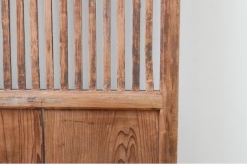 アンティーク建具　和の空間作りにお勧めな格子戸2枚セット(引き戸)(R-067363)