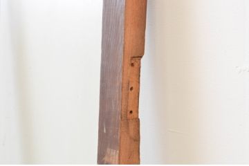 アンティーク建具　木の風合いが味わい深いガラス扉1枚(木製扉、ドア)(R-067364)