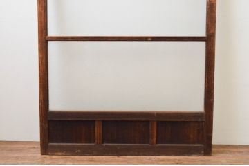 アンティーク建具 レトロな雰囲気漂う幅広ガラス戸1枚(引き戸)(R-067370)