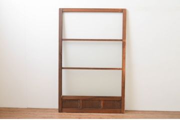 アンティーク建具 レトロな雰囲気漂う幅広ガラス戸1枚(引き戸)(R-067370)