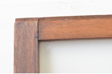 アンティーク建具 レトロな雰囲気漂う幅広ガラス戸1枚(引き戸)(R-067370)
