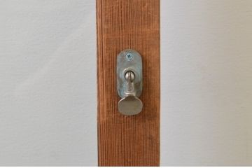 アンティーク建具　大正ロマンの雰囲気漂う懐かしい結霜ガラス入り引き戸1枚(引き戸、ガラス戸)(R‐067378)