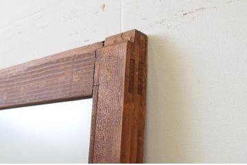 アンティーク建具　レトロな雰囲気が魅力的なモールガラス入りガラス戸1枚(引き戸)(R‐067380)