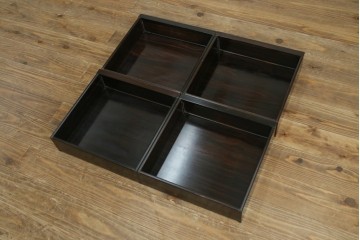 和製ビンテージ　黒檀(黒タン、コクタン、唐木)材　重厚な佇まいが魅力のサイドボード　定価約160万円　(R-067434)