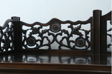 和製ビンテージ　黒檀(黒タン、コクタン、唐木)材　重厚な佇まいが魅力のサイドボード　定価約160万円　(R-067434)