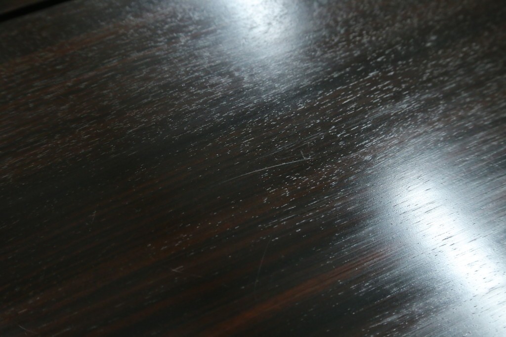 和製ビンテージ　黒檀(黒タン、コクタン、唐木)材　重厚な佇まいが魅力のサイドボード　定価約160万円　(R-067434)