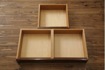 中古　松本民芸家具　高山デザイン　落ち着きのある佇まいが魅力的な水屋箪笥(食器棚、茶箪笥、戸棚、収納棚、キャビネット)(R-067441)