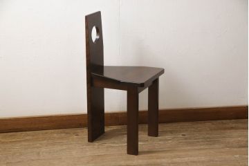 中古　美品　星野民芸家具　クラシカルかつモダンなデザインが魅力のドレッサーとチェアのセット(鏡台、ミラー、化粧台、イス、椅子)(R-067449)