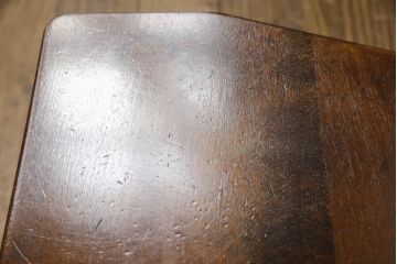 中古　美品　星野民芸家具　クラシカルかつモダンなデザインが魅力のドレッサーとチェアのセット(鏡台、ミラー、化粧台、イス、椅子)(R-067449)