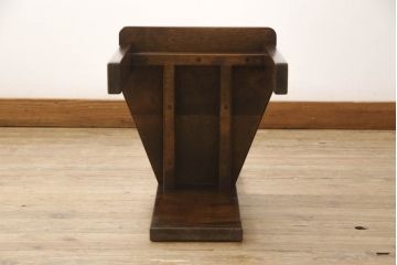 中古　美品　星野民芸家具　クラシカルかつモダンなデザインが魅力のドレッサーとチェアのセット(鏡台、ミラー、化粧台、イス、椅子)(R-067449)