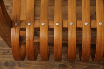 和製ビンテージ　竹興社　城所右文次　オリジナル　Bamboo　落ち着きのあるくつろぎ空間を演出してくれるバンブーチェアとテーブルのセット(安楽椅子、ラウンジチェア、サイドテーブル、センターテーブル、リビングテーブル、ヴィンテージ)(R-067452)