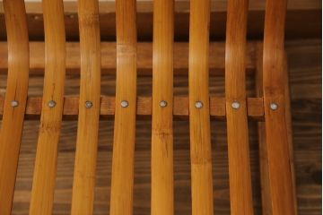 和製ビンテージ　竹興社　城所右文次　オリジナル　Bamboo　落ち着きのあるくつろぎ空間を演出してくれるバンブーチェアとテーブルのセット(安楽椅子、ラウンジチェア、サイドテーブル、センターテーブル、リビングテーブル、ヴィンテージ)(R-067452)