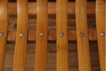 和製ビンテージ　竹興社　城所右文次　オリジナル　Bamboo　落ち着きのあるくつろぎ空間を演出してくれるバンブーチェアとテーブルのセット(安楽椅子、ラウンジチェア、サイドテーブル、センターテーブル、リビングテーブル、ヴィンテージ)(R-067452)