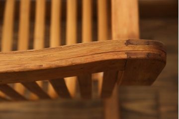 和製ビンテージ　竹興社　城所右文次　オリジナル　Bamboo　落ち着きのあるくつろぎ空間を演出してくれるバンブーチェアとテーブルのセット(安楽椅子、ラウンジチェア、サイドテーブル、センターテーブル、リビングテーブル、ヴィンテージ)(R-067452)