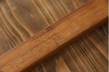 和製ビンテージ　竹興社　城所右文次　オリジナル　Bamboo　落ち着きのあるくつろぎ空間を演出してくれるバンブーチェアとテーブルのセット(安楽椅子、ラウンジチェア、サイドテーブル、センターテーブル、リビングテーブル、ヴィンテージ)(R-067452)