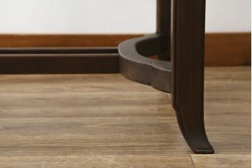 和製アンティーク　大正ロマン　使い込まれた風合いが味わい深いドローリーフテーブル(ダイニングテーブル、エクステンションテーブル、2人掛け、4人掛け、食卓)(R-067453)