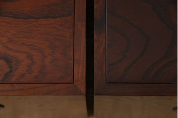 中古　美品　希少モデル　岩谷堂箪笥　菊幸作　和モダンな空間づくりに活躍する囲炉裏テーブルと椅子のセット(イス、スツール、木製火鉢、ダイニングテーブル)(R-067455)