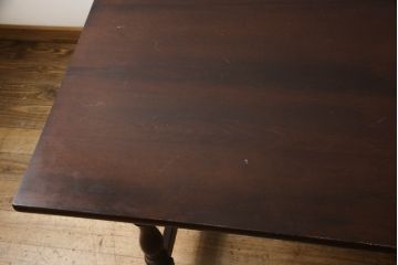 中古　松本民芸家具　F型食卓　クラシカルな雰囲気を醸し出すダイニングテーブル(食卓、4人掛け、作業台)(R-067457)
