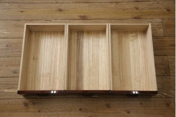 中古　美品　民芸家具　渡辺家具店　木地呂塗りの美しい仙台箪笥(和箪笥、引き出し、衣装箪笥、収納箪笥)(定価約85万円)(R-067473)