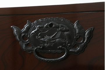 中古　美品　民芸家具　渡辺家具店　木地呂塗りの美しい仙台箪笥(和箪笥、引き出し、衣装箪笥、収納箪笥)(定価約85万円)(R-067473)