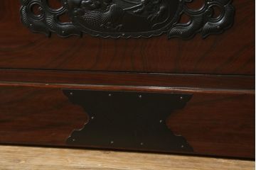 中古　美品　民芸家具　渡辺家具店　木地呂塗りの美しい仙台箪笥(和箪笥、引き出し、衣装箪笥、収納箪笥)(定価約85万円)(R-067473)