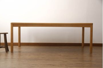 中古　モリシゲ(MORISHIGE/森繁)　N-アリー　ナチュラルな色合いが優しい雰囲気を醸し出すダイニングテーブル(食卓、6人掛け、8人掛け、作業台)(R-067479)
