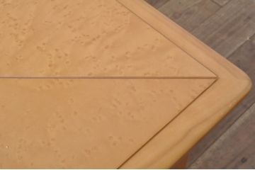 中古　モリシゲ(MORISHIGE/森繁)　グラハム　ガラストップがお洒落なセンターテーブル(ローテーブル、リビングテーブル、カフェテーブル、座卓)(定価約20万3千円)(R-067480)