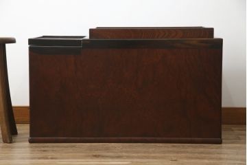 和製アンティーク　欅(ケヤキ)材　堂々とした和の雰囲気が趣きある江戸前長火鉢(囲炉裏、木製火鉢)(R-067482)