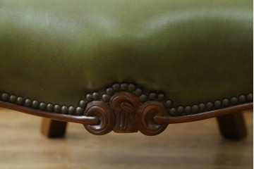 中古　極上美品　使用感ほぼ無し!!　スペイン製　バロッサバレンティ(VARO,S.A. VALENTI)　本革　ラグジュアリーな空間を演出する1人掛けレザーソファ　定価約60万円　(R-067487)