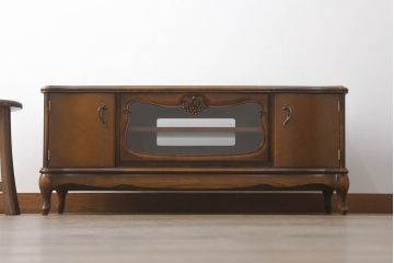中古　超美品　松永工房　Continue(カンティーニュ)　品のある佇まいが魅力のテレビボード(テレビ台、ローボード、キャビネット、収納棚、戸棚)(定価約23万円)(R-067498)