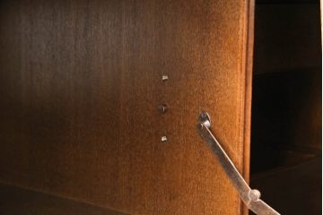 中古　超美品　松永工房　Continue(カンティーニュ)　品のある佇まいが魅力のテレビボード(テレビ台、ローボード、キャビネット、収納棚、戸棚)(定価約23万円)(R-067498)