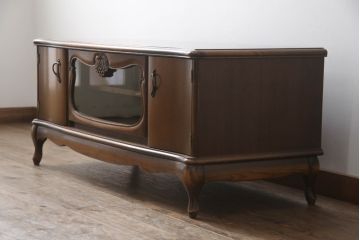 中古　超美品　松永工房　Continue(カンティーニュ)　品のある佇まいが魅力のテレビボード(テレビ台、ローボード、キャビネット、収納棚、戸棚)(定価約23万円)(R-067498)