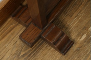 アンティーク雑貨　珍品　希少!!　欅材　古い商家の帳場で使われていた小さな札付き衝立て　(R-067503)