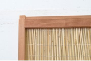 中古　昭和レトロ　涼しげな和の空間を演出する夏戸1枚(建具、引き戸、簾戸、簀戸、葭戸、夏障子)(R-067519)