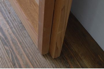 中古　昭和レトロ　涼しげな和の空間を演出する夏戸2枚セット(建具、引き戸、簾戸、簀戸、葭戸、夏障子)(R-067522)