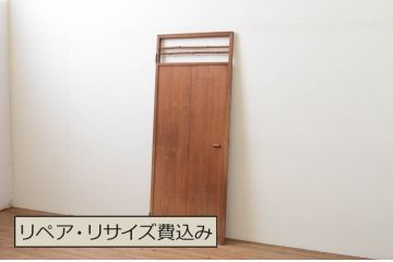 アンティーク建具　杉材　どこか懐かしい雰囲気を感じる片開きドア1枚(木製扉、ドア)(R-067528)
