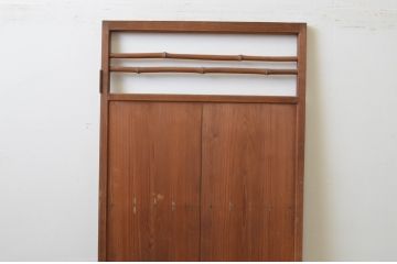 アンティーク建具　杉材　どこか懐かしい雰囲気を感じる片開きドア1枚(木製扉、ドア)(R-067528)