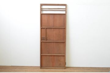 アンティーク建具　杉材　どこか懐かしい雰囲気を感じる片開きドア1枚(木製扉、ドア)(R-067528)