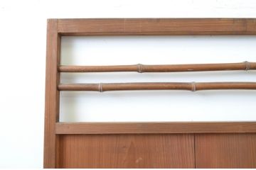 アンティーク建具　杉材　どこか懐かしい雰囲気を感じる片開きドア1枚(木製扉、ドア)(R-067528)