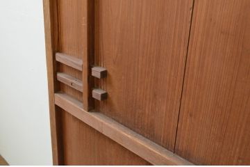 アンティーク建具　杉材　どこか懐かしい雰囲気を感じる片開きドア1枚(木製扉、ドア)(R-067528)