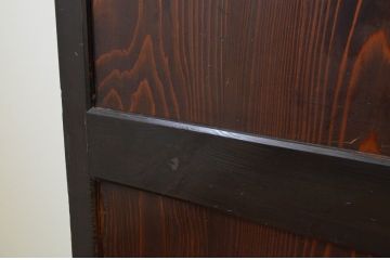 アンティーク建具　和モダンな空間を演出する幅広帯戸2枚セット(引き戸、板戸)(R-067529)