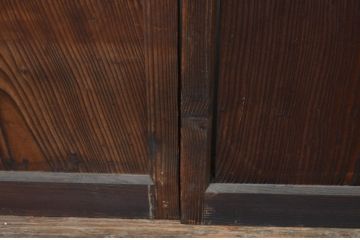 アンティーク建具　大正ロマン　レトロな空間作りにおすすめなガラス戸4枚セット(引き戸)(R-067535)