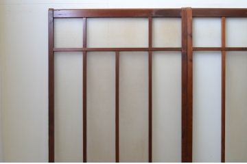 アンティーク建具　大正ロマン　レトロな空間作りにおすすめなガラス戸4枚セット(引き戸)(R-067535)