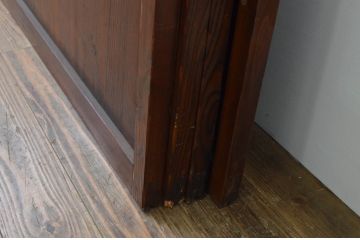 アンティーク建具　大正ロマン　レトロな空間作りにおすすめなガラス戸4枚セット(引き戸)(R-067535)