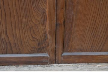 アンティーク建具　大正ロマン　レトロな空間作りにおすすめなガラス戸4枚セット(引き戸)(R-067536)