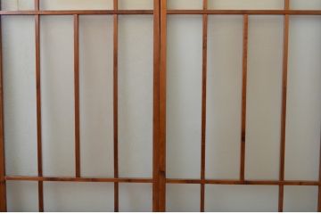 アンティーク建具　大正ロマン　レトロな空間作りにおすすめなガラス戸4枚セット(引き戸)(R-067536)