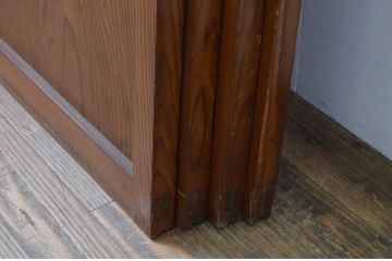 アンティーク建具　大正ロマン　レトロな空間作りにおすすめなガラス戸4枚セット(引き戸)(R-067536)