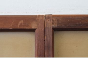 アンティーク建具　大正ロマン　レトロな空間作りにおすすめなガラス戸4枚セット(引き戸)(R-067537)